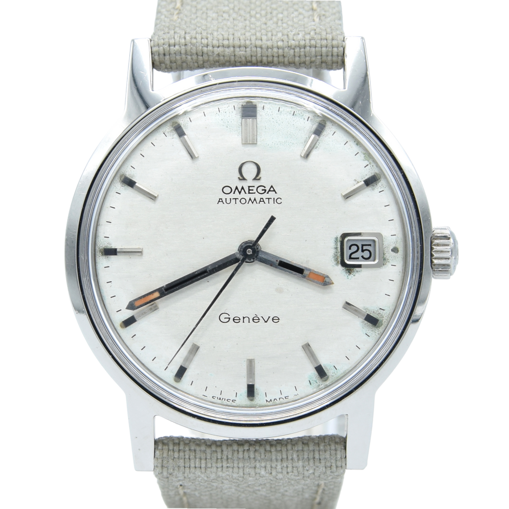 1973 Omega Geneve Automatic Date in Stainless Steel Model 166.0191 