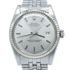 1970 Sharp Rolex Oyster Perpetual Datejust with White Gold Fluted Bezel "No Lume" Model 1601 in Stainless Steel on Jubilee Bracelet