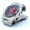 1975 Omega Genève Automatic Date Stainless Steel  bracelet watch Model 166.0173 with Original 'Fume Red' Dial