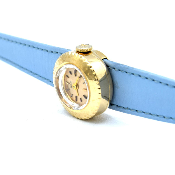 1970 Tudor Rare solid 18k Gold 'Chameleon, Yellow Gold Ref: 1859 with box and spare strap