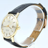 (RESERVED)1963 Omega Automatic Seamaster De Ville Date Model 166.020 in Solid 14ct Gold with omega box with Box