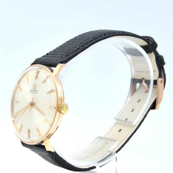 1965 Omega elegant and classic Automatic wristwatch in solid 18k pink Gold cal 552