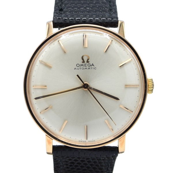 1965 Omega elegant and classic Automatic wristwatch in solid 18k pink Gold cal 552