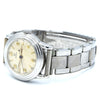 1934 Rare Omega Calatrava style stepped bezel watch in Stainless Steel on period Bracelet