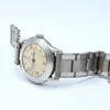 1934 Rare Omega Calatrava style stepped bezel watch in Stainless Steel on period Bracelet