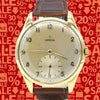 1950 Jumbo Omega with Sub Seconds Arabic numerals Model 2620 in solid 18ct yellow Gold Case