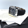 Bvlgari Assioma in Steel on Black Alligator Leather Strap with Blue Dial AA48S box & papers