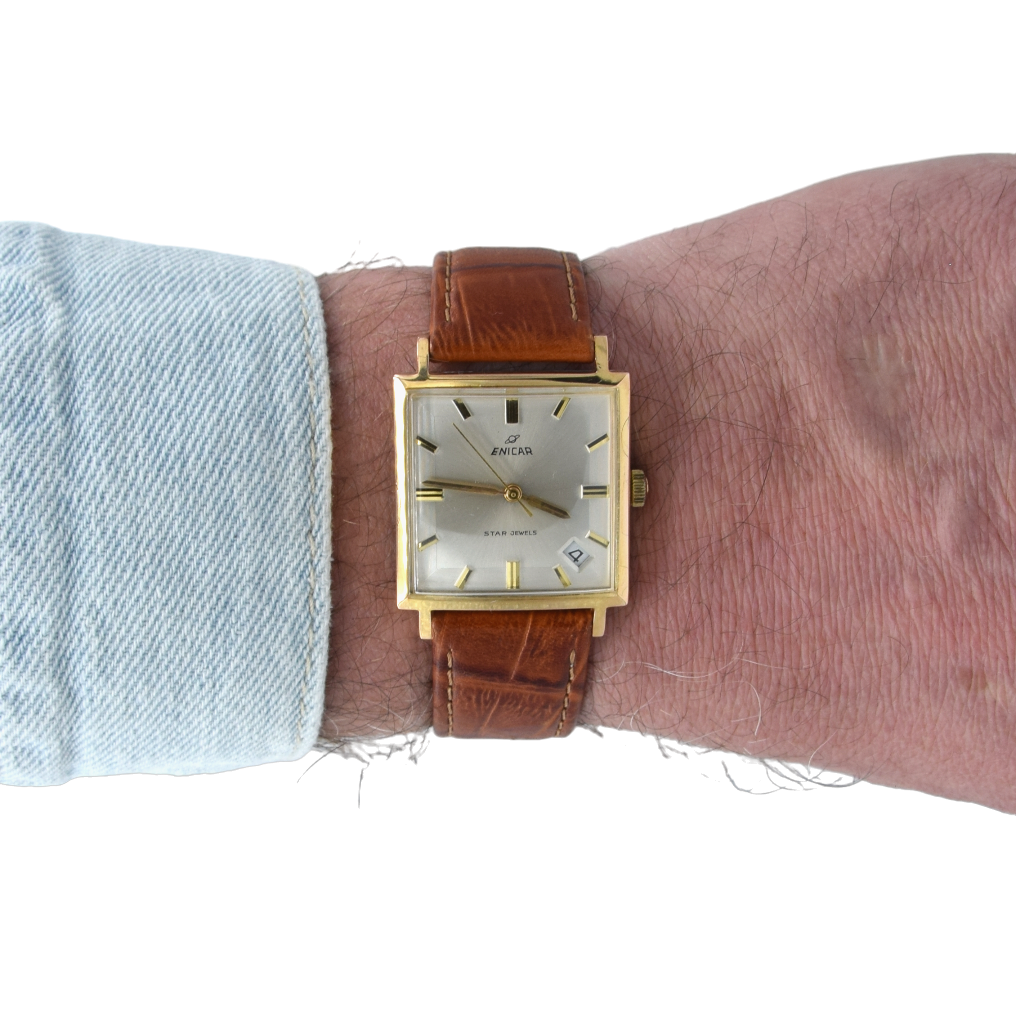 Enicar clearance gold watch