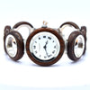 1970s Rare and Fantastic ladies Favre-Leuba NOS unused 'Wood Watch' in silver and wood