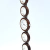 1970s Rare and Fantastic ladies Favre-Leuba NOS unused 'Wood Watch' in silver and wood