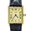 1998 Classic Cartier Quartz Tank with 'Lemon' Roman Numeral Dial with full box and papers