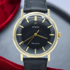 1969 Omega Geneve 9ct Gold All Original stunning black dial Wristwatch Model 131.5016