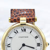 1990s Cartier 'Must de' solid 18k Yellow gold Unisex 881001 with Roman Numeral white dial Vendôme Lugs