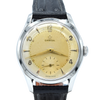 1952 Omega 36mm Model 2639 in a Substantial Stainless Steel Screw-Back Case All Original two tone dial