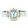 1990s Cartier Santos Ronde classic ladies watch  in Stainless Steel and 18ct Gold with Vendôme lugs