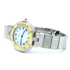 1990s Cartier Santos Ronde classic ladies watch  in Stainless Steel and 18ct Gold with Vendôme lugs