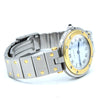 1990s Cartier Santos Ronde classic ladies watch  in Stainless Steel and 18ct Gold with Vendôme lugs