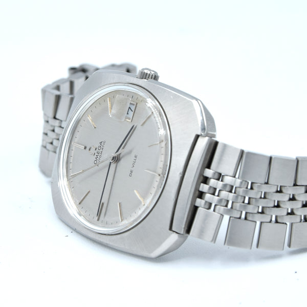 1970 Omega De Ville large octagonal Automatic watch model 166.085 in Steel on Bracelet