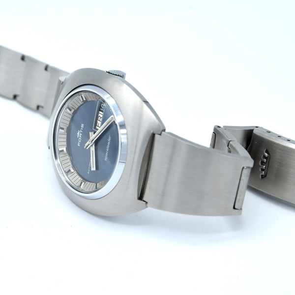 1970s Fortis blue Day Date automatic 