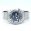 1970s Fortis blue Day Date automatic "Spaceleader" watch in Stainless Steel on Bracelet