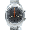 1969 Omega Chronostop Genéve Date Model 146.009 with Grey Dial in Stainless Steel on omega mesh bracelet