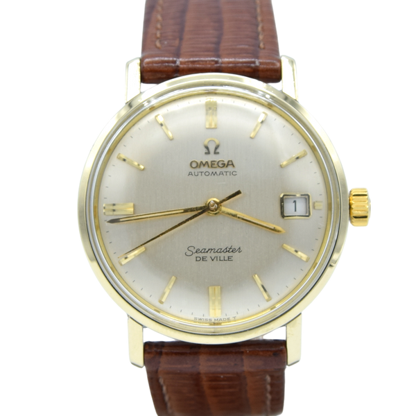 1965 Omega Automatic Seamaster De Ville Date Model 166.020 monocoque in Gold & Steel case