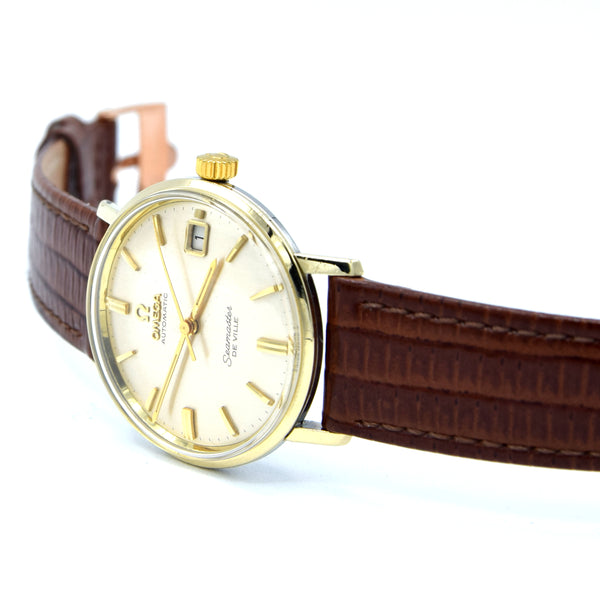 1965 Omega Automatic Seamaster De Ville Date Model 166.020 monocoque in Gold & Steel case