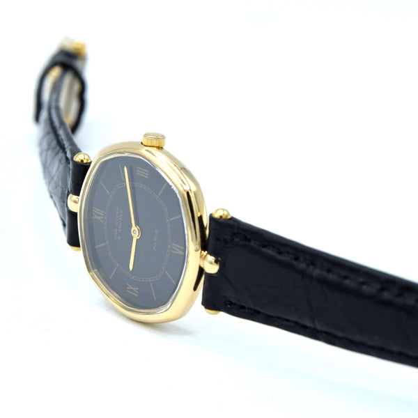 1980s Ladies Van Cleef & Arpels Manual Wind Wristwatch in Solid 18ct Gold Octagonal Case with 18ct Gold Pin Buckle