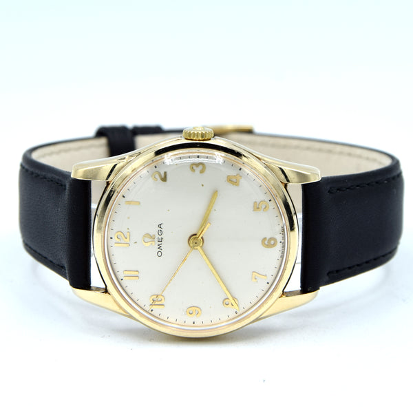 1964 / 1965 Omega full box & papers - Classic Dress Watch in Solid 9ct Gold Case Arabic numerals