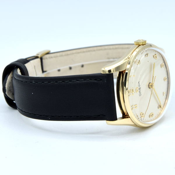 1964 / 1965 Omega full box & papers - Classic Dress Watch in Solid 9ct Gold Case Arabic numerals