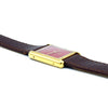 1970s Cartier Tank Mechanical with Laquer 'Ox Blood' Burgundy Dial in 925 case + Buckle & Box