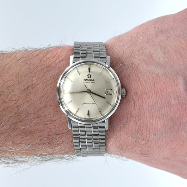 1959 Omega Seamaster date Automatic original  silvered Dial Model 14770 'Pre deville' + Bullet bracelet