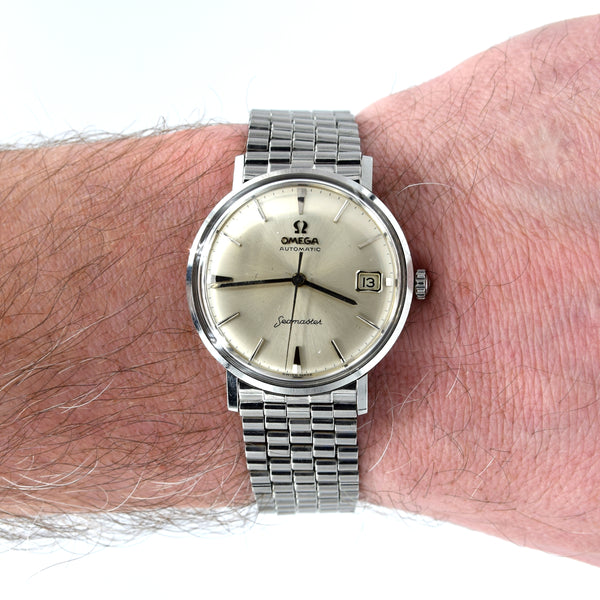 1959 Omega Seamaster date Automatic original  silvered Dial Model 14770 'Pre deville' + Bullet bracelet