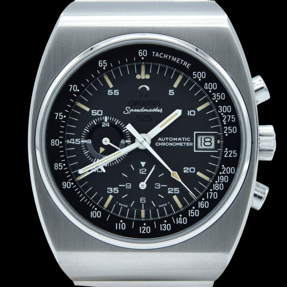 1979 Omega Speedmaster 125 Automatic Chronograph Chronometer Model 178.0002 Stainless Steel on Bracelet