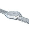 1990s Longines simple Elegant Automatic & minimalist bracelet watch  1659 - grey graphite 'Linen' Dial