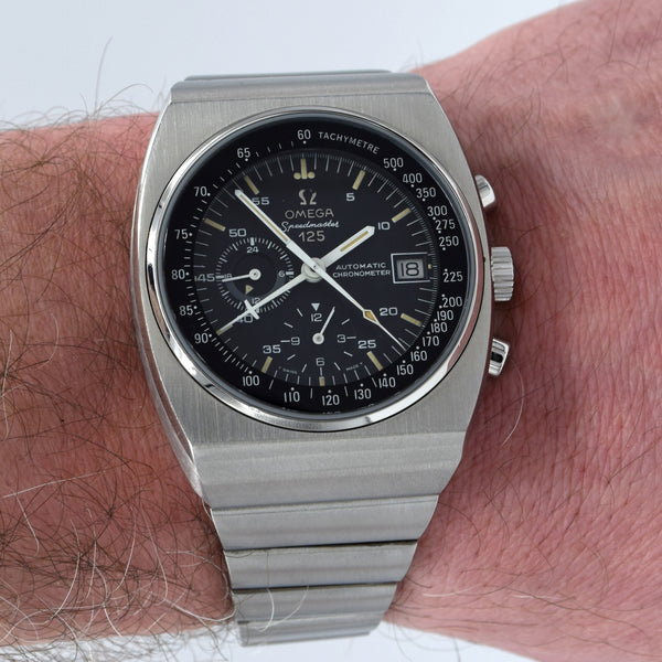 1979 Omega Speedmaster 125 Automatic Chronograph Chronometer Model 178.0002 Stainless Steel on Bracelet