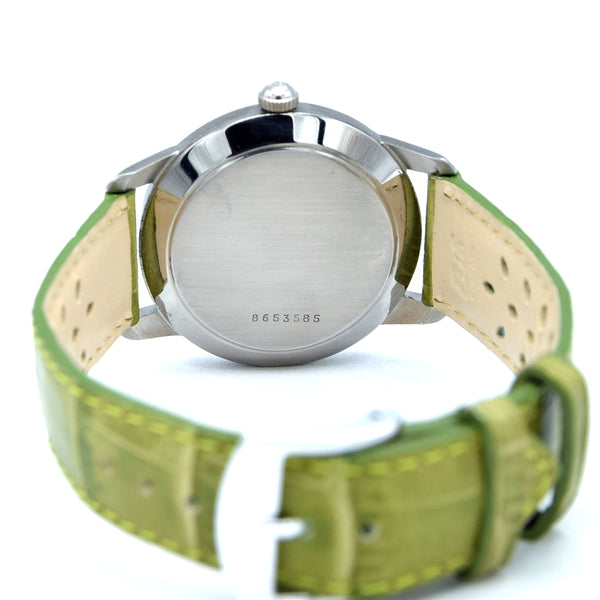 1949 Zenith steel bumper Automatic with stunning original dial in steel caliber 133
