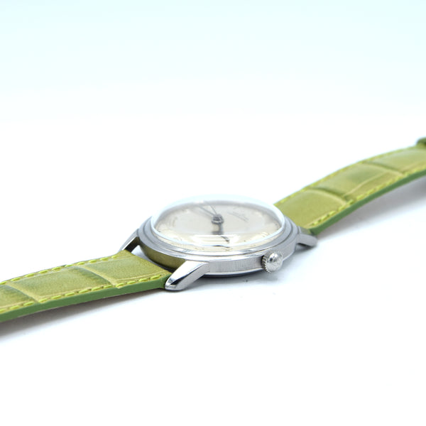 1949 Zenith steel bumper Automatic with stunning original dial in steel caliber 133