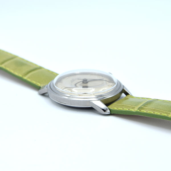 1949 Zenith steel bumper Automatic with stunning original dial in steel caliber 133