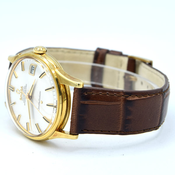1966 Omega Constellation Date Automatic Chronometer Model 1685416 in English 18ct Gold Case with Box and Books