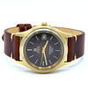 1971 Omega Rare Large Seamaster Cosmic 2000 Automatic Date Model 166.128 with Gloss Brown Spider Web Dial in Gold & Steel