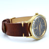 1971 Omega Rare Large Seamaster Cosmic 2000 Automatic Date Model 166.128 with Gloss Brown Spider Web Dial in Gold & Steel