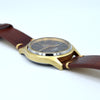 1971 Omega Rare Large Seamaster Cosmic 2000 Automatic Date Model 166.128 with Gloss Brown Spider Web Dial in Gold & Steel
