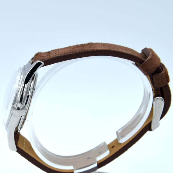 1951 Longines classic Sei Tacche Watch with Mixed Arrow and Arabic Numerals Model 5697