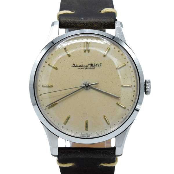 1955 International watch co wristwatch in stunning original unpolished condition Cal 89