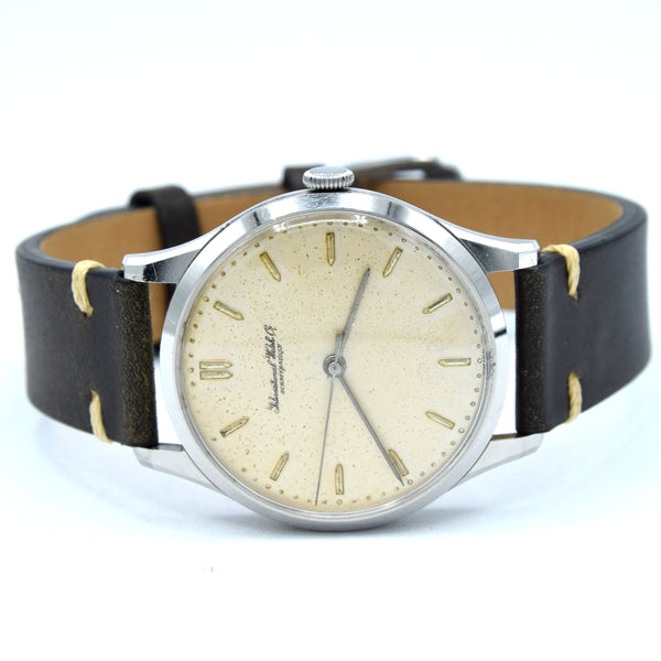 1955 International watch co wristwatch in stunning original unpolished condition Cal 89