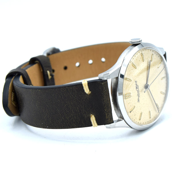1955 International watch co wristwatch in stunning original unpolished condition Cal 89