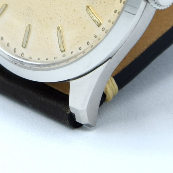 1955 International watch co wristwatch in stunning original unpolished condition Cal 89