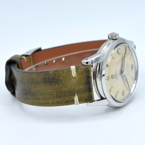 1952 Omega Seamaster one of the first bumper Automatic Date Wristwatch Model 2627-5 in steel