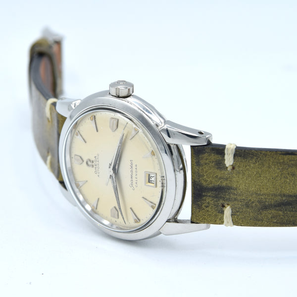1952 Omega Seamaster one of the first bumper Automatic Date Wristwatch Model 2627-5 in steel